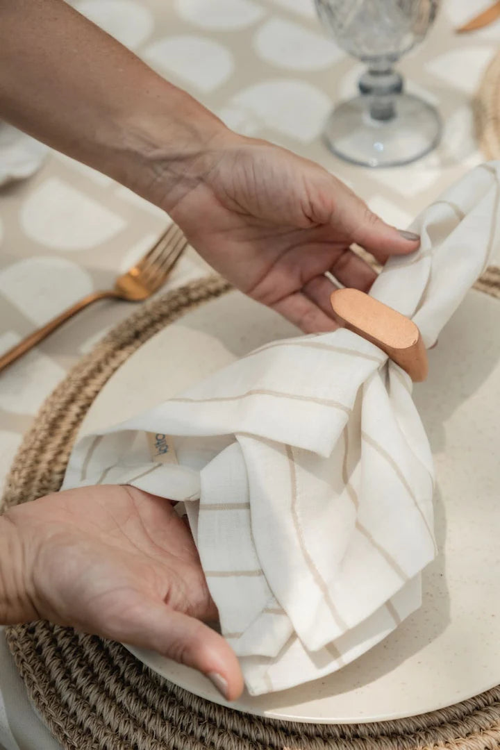 Servilletas Lienzo Lineal - Set x 4